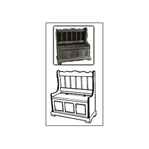 Woodworking Project Paper Plan to Build Storage Bench - Image 1