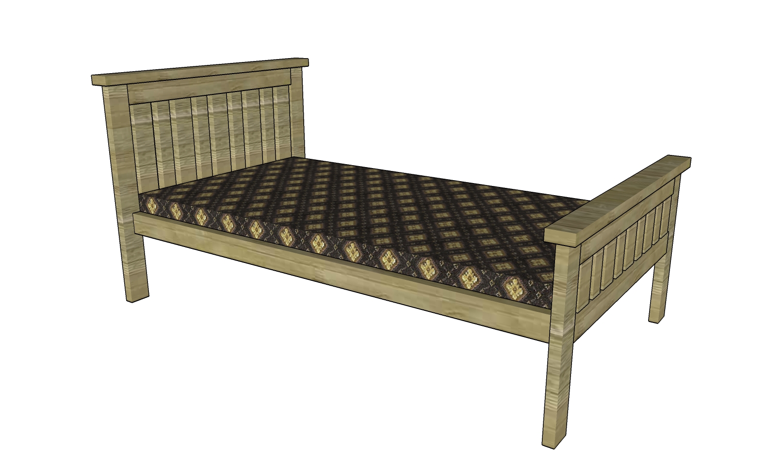 FARMHOUSE BED PLANS woodworking plan