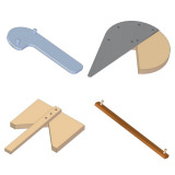 Center square and center line finder woodworking plan