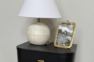 Modern Curved Nightstand - Image 1