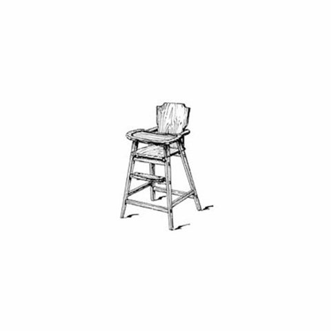 Woodworking Project Paper Plan to Build 60s Era High Chair - Image 1