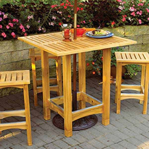 Woodworking Project Paper Plan to Build Bistro Patio Table - Image 1